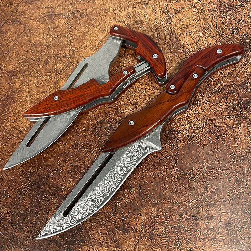 🔥Last Day Promo - 70% OFF 🎁Damascus Outdoor Mechanical Folding Knife | Buy 2 Free Shipping