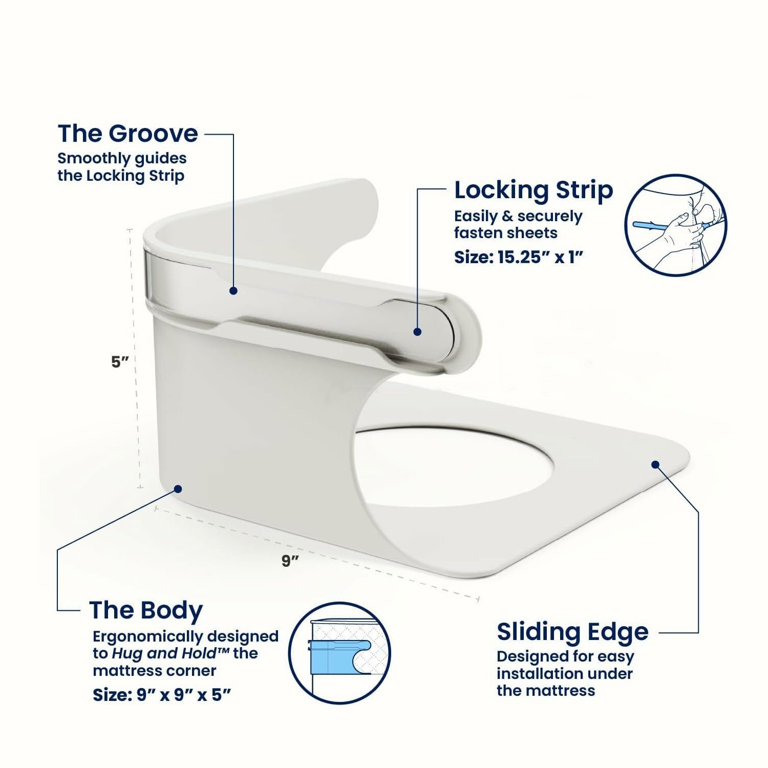 💥LAST DAY SALE 50% OFF💥Lock Sheet Holders Keep Sheets Firm & Tight⚡BUY 2 FREE SHIPPING