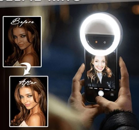 One-Clip Portable Selfie Ring