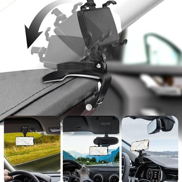 🏆360-Grad-drehbare Handyhalterung fürs Armaturenbrett im Auto