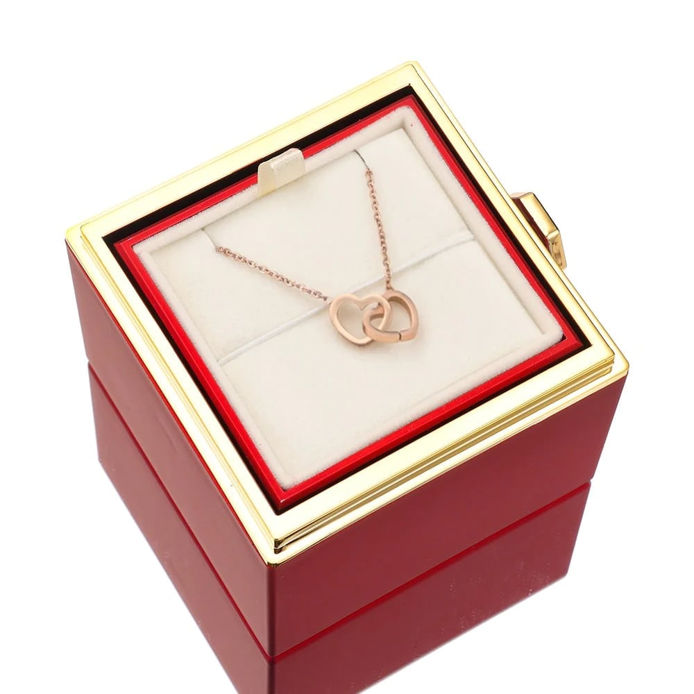 🔥Last Day Promotion 70% OFF-🌹-Eternal Rose Box - With Love Necklace & Real Rose