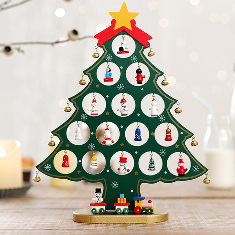 (🎄2022 Christmas Hot Sale- 49% OFF) DIY Wooden Mini Christmas Tree Set-Buy 4 Get Extra 20% OFF