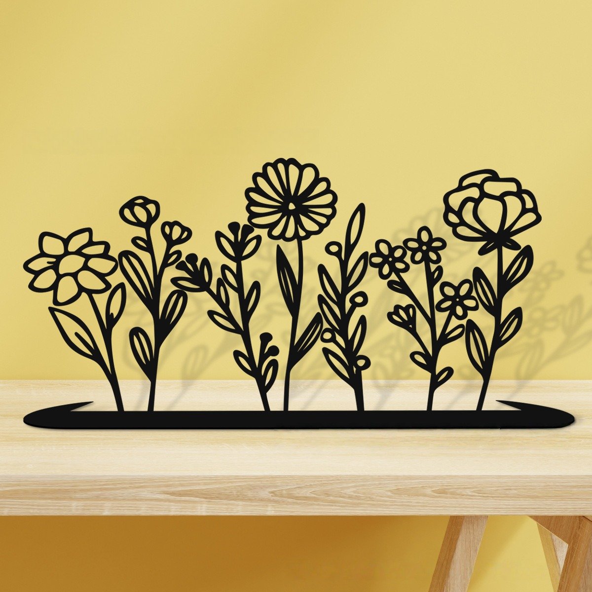 🔥 Independence Day Sale – 50% OFF! 🔥 Metal Wildflower Iron Stand – Minimalist Floral Sculpture for Home & Dining Room Decor