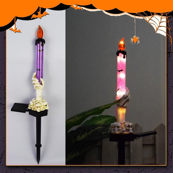 🎁TikTok Last Day Sale - 70% OFF🎉Solar Powered Skull Candle Light💀