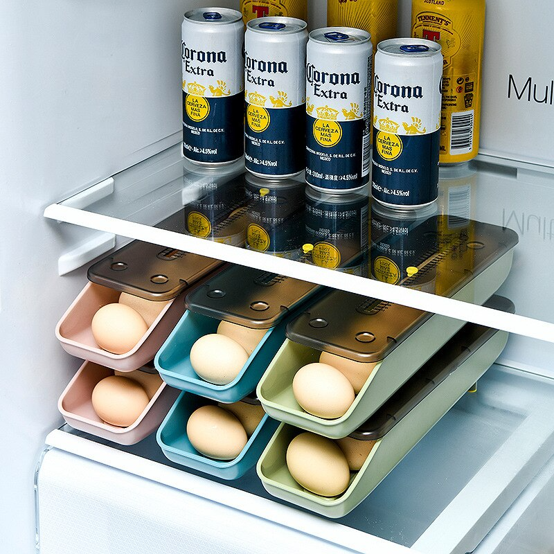 (🔥Last Day Promotion-48%OFF)Sliding Egg Storage Box(Buy 2 get 1 Free)