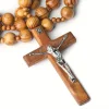 ✝️100% Handmade Jesus Cross Rosary Wooden Necklace(𝐉𝐚𝐜𝐤 𝐌𝐢𝐥𝐥𝐞𝐫 𝐇𝐚𝐧𝐝𝐦𝐚𝐝𝐞®)