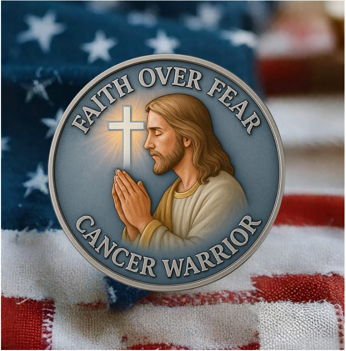 🏆Flash Sale 60% OFF - 🙏✝️ Cancer Warrior Prayer Coin