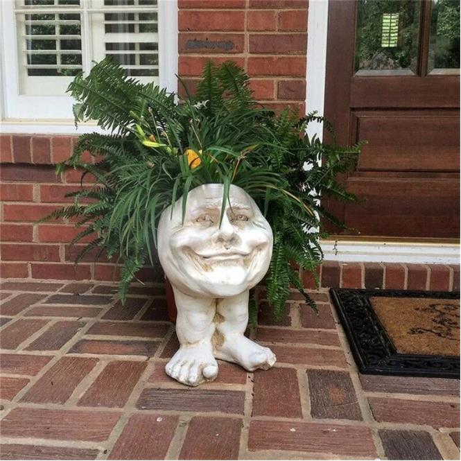 🔥Last Day Promotion 50% OFF -- Mugglys Face Statue Planter