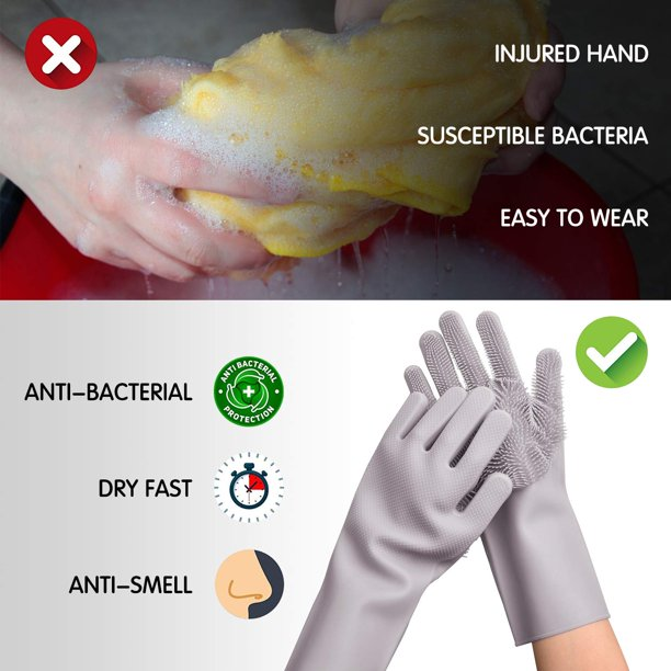 (🌲Early Christmas Sale- SAVE 48% OFF)Silicone Scrubbing Gloves(BUY 2 GET FREE SHIPPING)