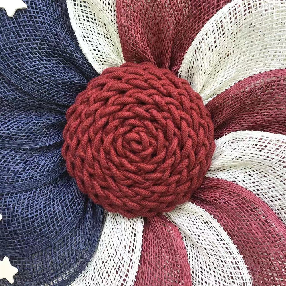 American flag independent sun flower Wreath - BUY 2 FREE SHIPPING