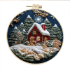 🎄🎅Christmas Presale - 49% OFF  Christmas house Embroidery KIT