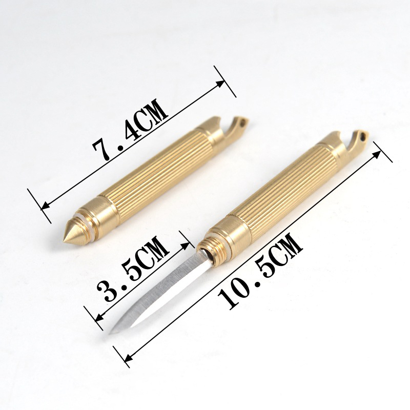 (🔥Last Day Promotion- SAVE 48% OFF)Multifunctional Brass Outdoor Knife--buy 2 get 1 free NOW