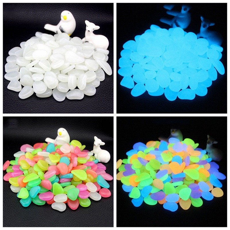 Recyclable Glow Decor Pebbles, for Fishtank, Walkways, Path, Yard!