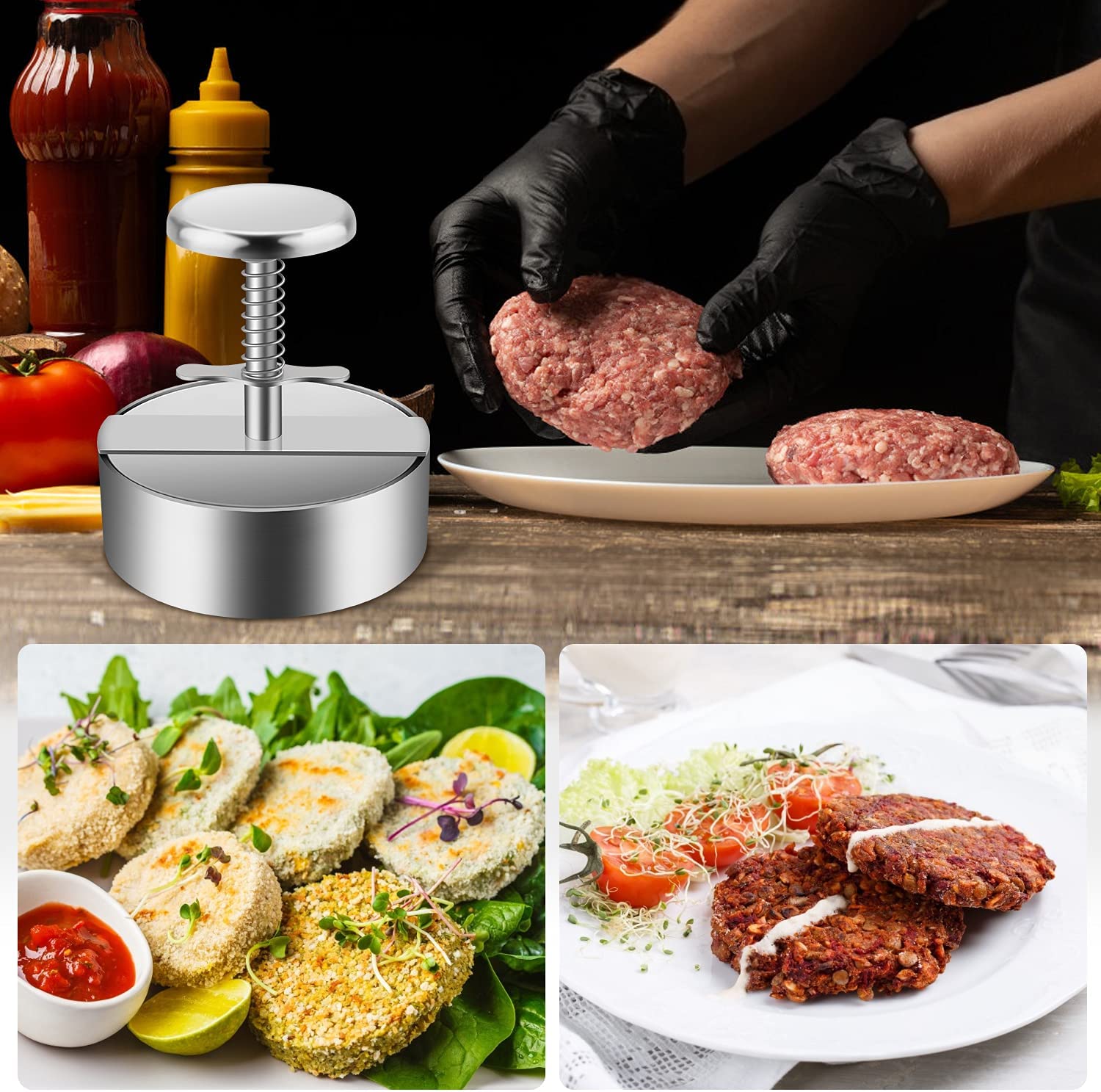 💥LAST DAY SALE 50% OFF💥Manual Meat Press for Hamburger Patties
