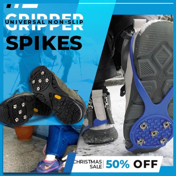 (🎅EARLY CHRISTMAS SALE-49% OFF)Universal Non-Slip Gripper Spikes - BUY 2 FREE SHIPPING