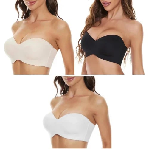 🔥Letzter Tag Kaufe 1 und erhalte 3 Packungen👍Nahtloser, trägerloser, konvertierbarer Bandeau-BH mit voller Unterstützung