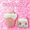 Peachy Bunny Ice Cream Cone Clitoral Suction Heating Vibrator