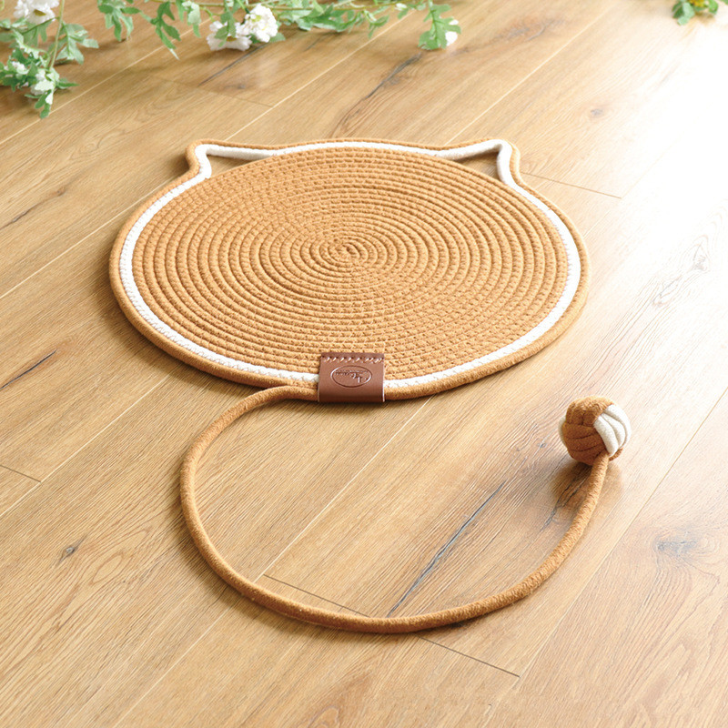 Handmade Natural Cotton Rope Cat Scratch Pad