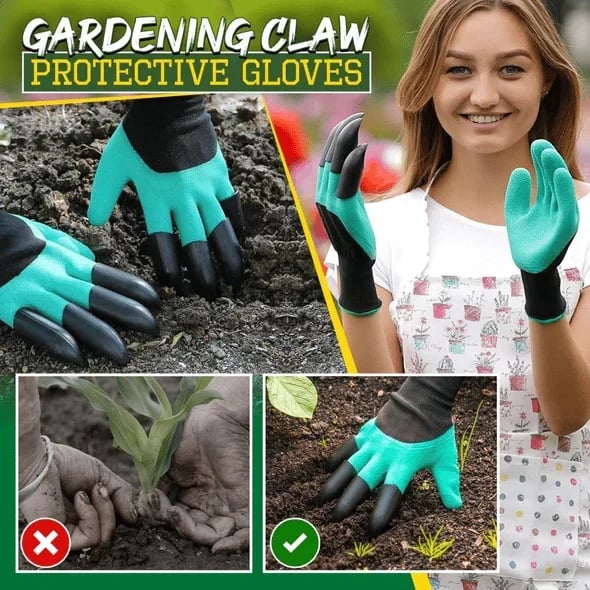 🔥2024 HOT SALE 50% OFF - Gardening Claw Protective Gloves - Buy 3 Get 2 Free