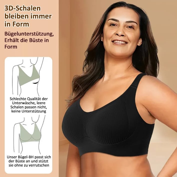 🎁 Last Day Promotion 70% OFF🔥Women's Ribbed Push Up Adjustable Wireless Bra