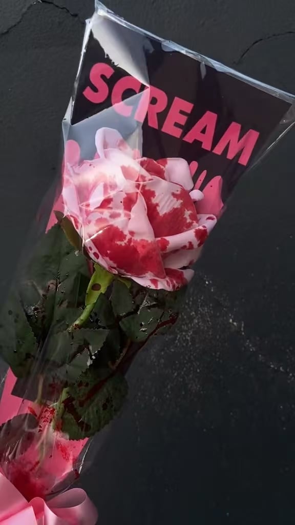 🍂TikTok Fall Sale — Last Day 70% OFF🩸SCREAM Rose Bouquet🌹- Halloween Horror Blooms💀🎀