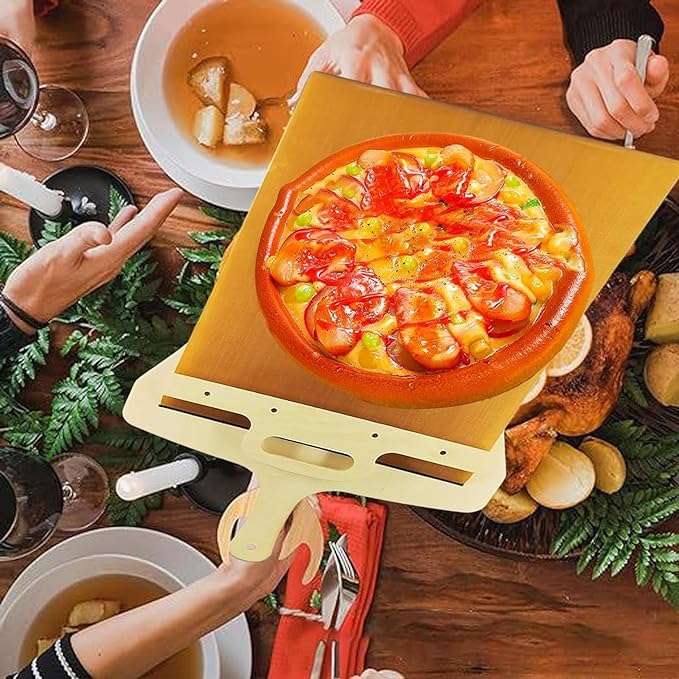 🔥Last Day Sale-50% OFF🍕Sliding Pizza Peel - The Pizza Peel That Transfers Pizza Perfectly