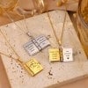 🎁💗Meine kleine Stern-Buch-Kette für Tochter & Sohn, Geburtstagsgeschenk, Abschluss-Schmuck der Liebe