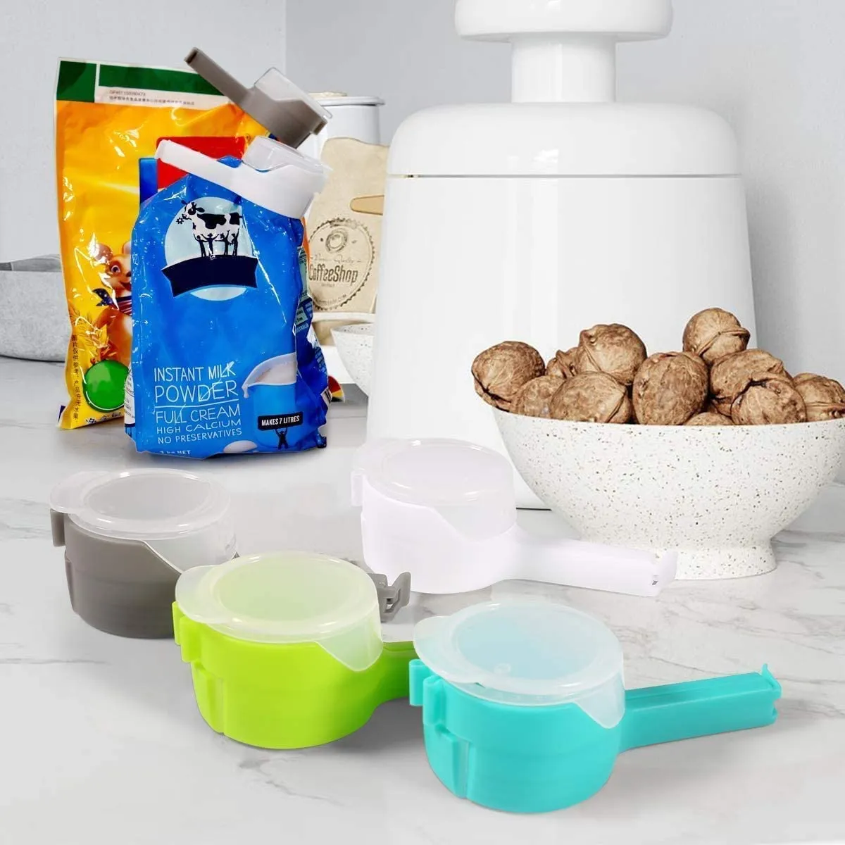 (🌲Early Christmas Sale - 49% OFF)  Food Storage Bag Clip with Pour Spout, 🎁 BUY 5 GET 5 FREE & Free Shipping