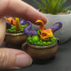 🔥3D mini table figure of a Little Orange Dragon in a Witch's Cauldron🔥