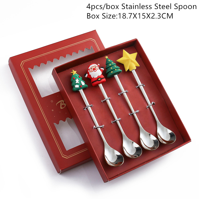 (🎄Christmas Hot Sale- 49% OFF) Merry Christmas Spoons-Buy 4 Get Extra 20% OFF