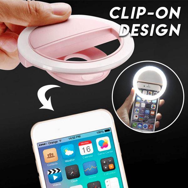 (New Year Sale- Save 50% OFF) One-Clip Portable Selfie Ring- Buy 2 Get Extra 10% OFF