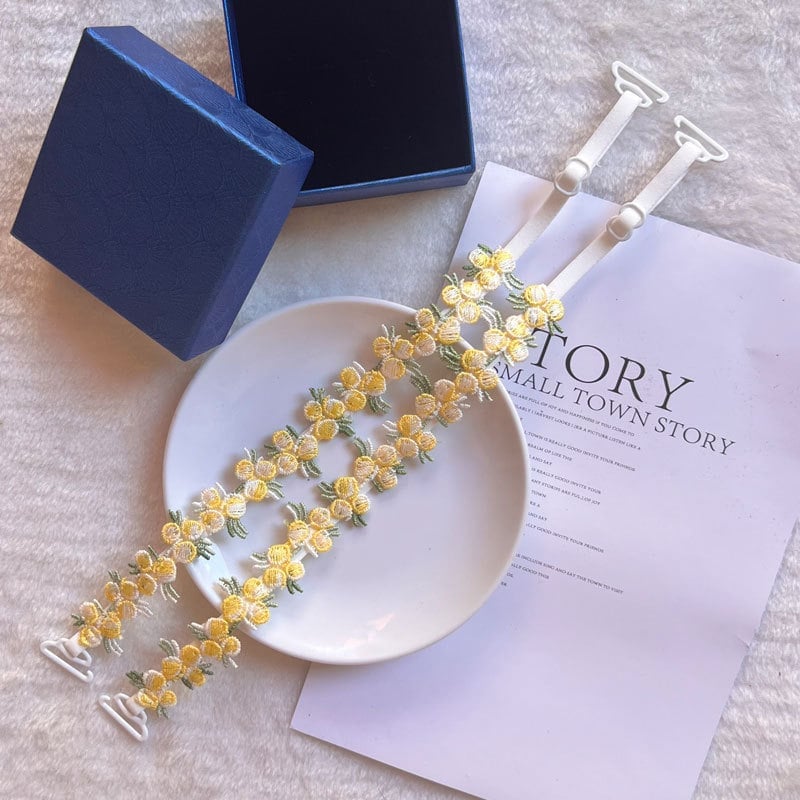🎁TikTok Last Day Sale - 70% OFF🎉Handcrafted Floral Bra Straps