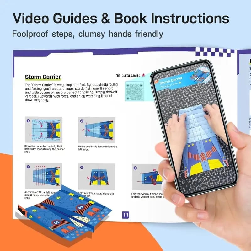 🔥Last Day Promotion 50% OFF🔥DIY Paper Airplane Book