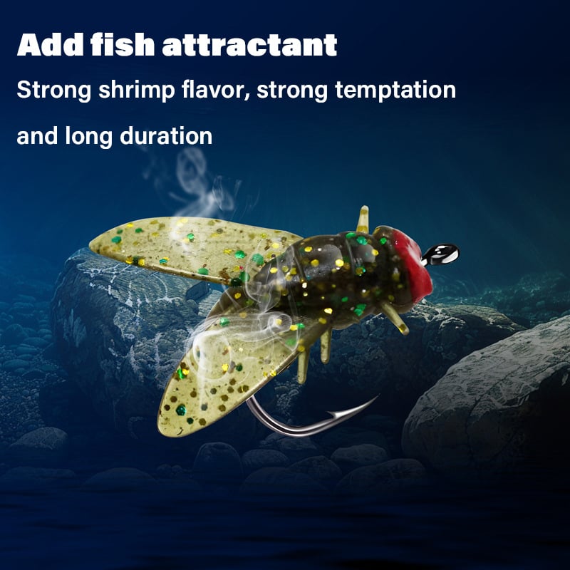 Tiktok Summer Sale🎉Simulated Flies Fishing Attractor Bait Hook -🎁Buy 2 Get 1