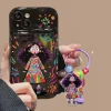 (🔥Last Day Promotion 50% OFF) Creative Graffiti Cute Girl Phone Case with Flip Mirror for iPhone - Buy 2 Free Shipping