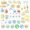 Miniature Shipping Box Flake Sticker Set