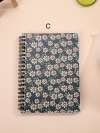 Floral Overlay Print Spiral Notebook 1pack