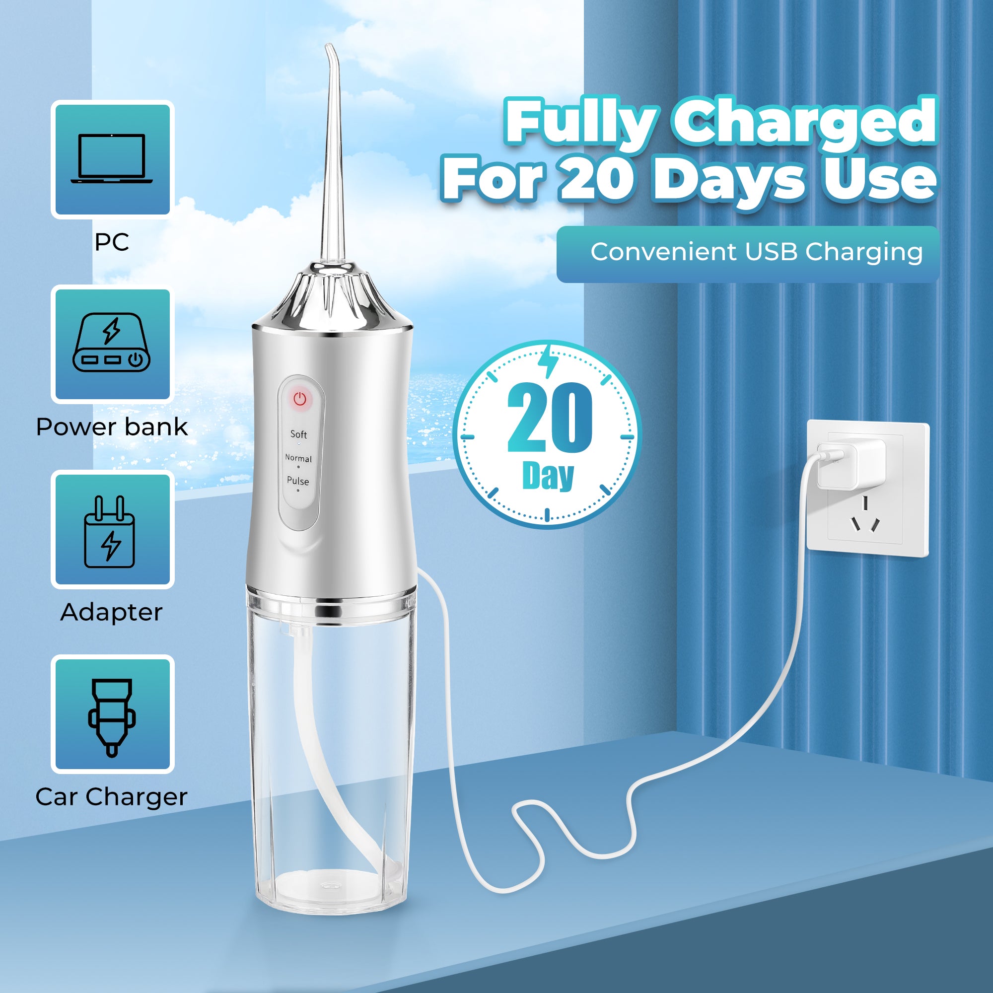 🔥Last Day Sale 50% OFF💦🦷Portable USB Water Flosser⚡Buy 2 Get 10% OFF & Free Shipping