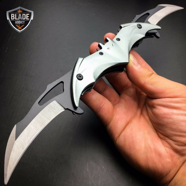 🔥Last Day Promo - 70% OFF 🎁 Bat Dual Blade Spring Assisted Pocket Knife | Buy 2 Free Shipping