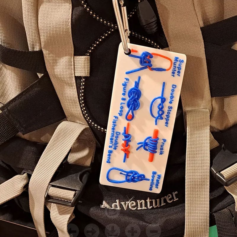 Backpack Rescue Knots Reference Card