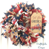 🔥Handmade God Bless America Patriotic Wreath