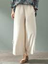 Heaven Tour Cotton & Linen Wide Leg Pant