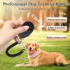 2 Pack Dog Whistle, 2 Pack Dog Clicker, 2Pack Lanyard, Dog Training Kit, Professional Recall Dog Training Whistles, Adjustable Ultrasonic Silent Dog Whistle (Black)