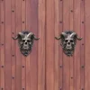 🔥☠️Horned God Skull Hanging Door Knocker