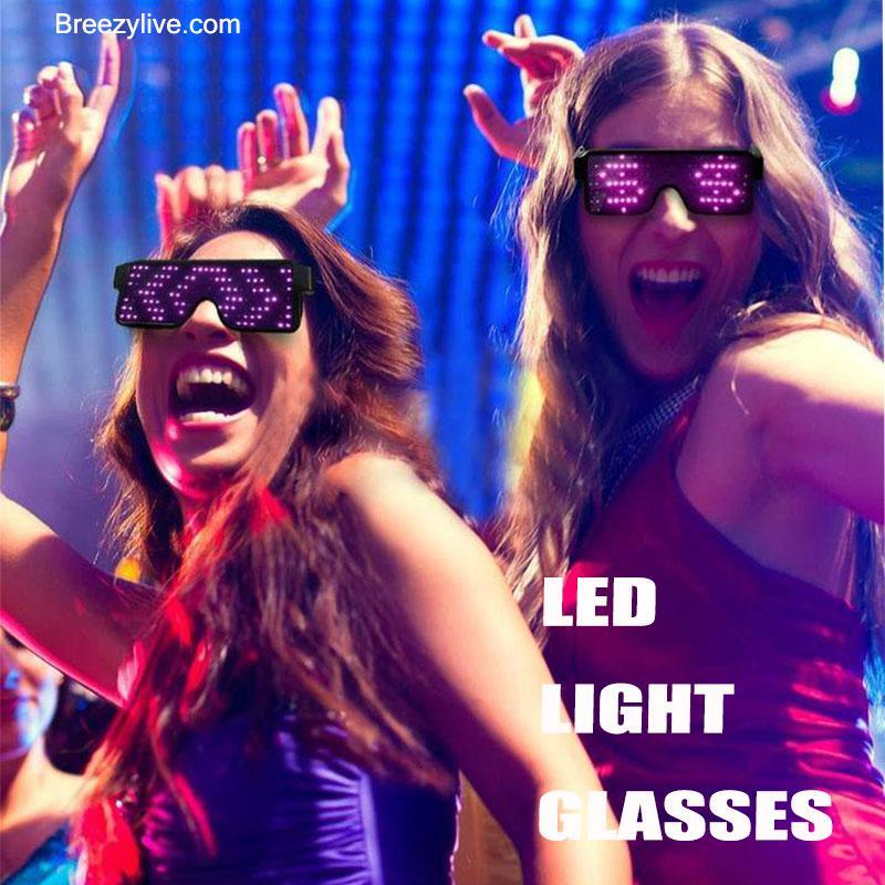 Flash Rechargeable Luminous LED  Light Glasses(Winter Sales Limited)