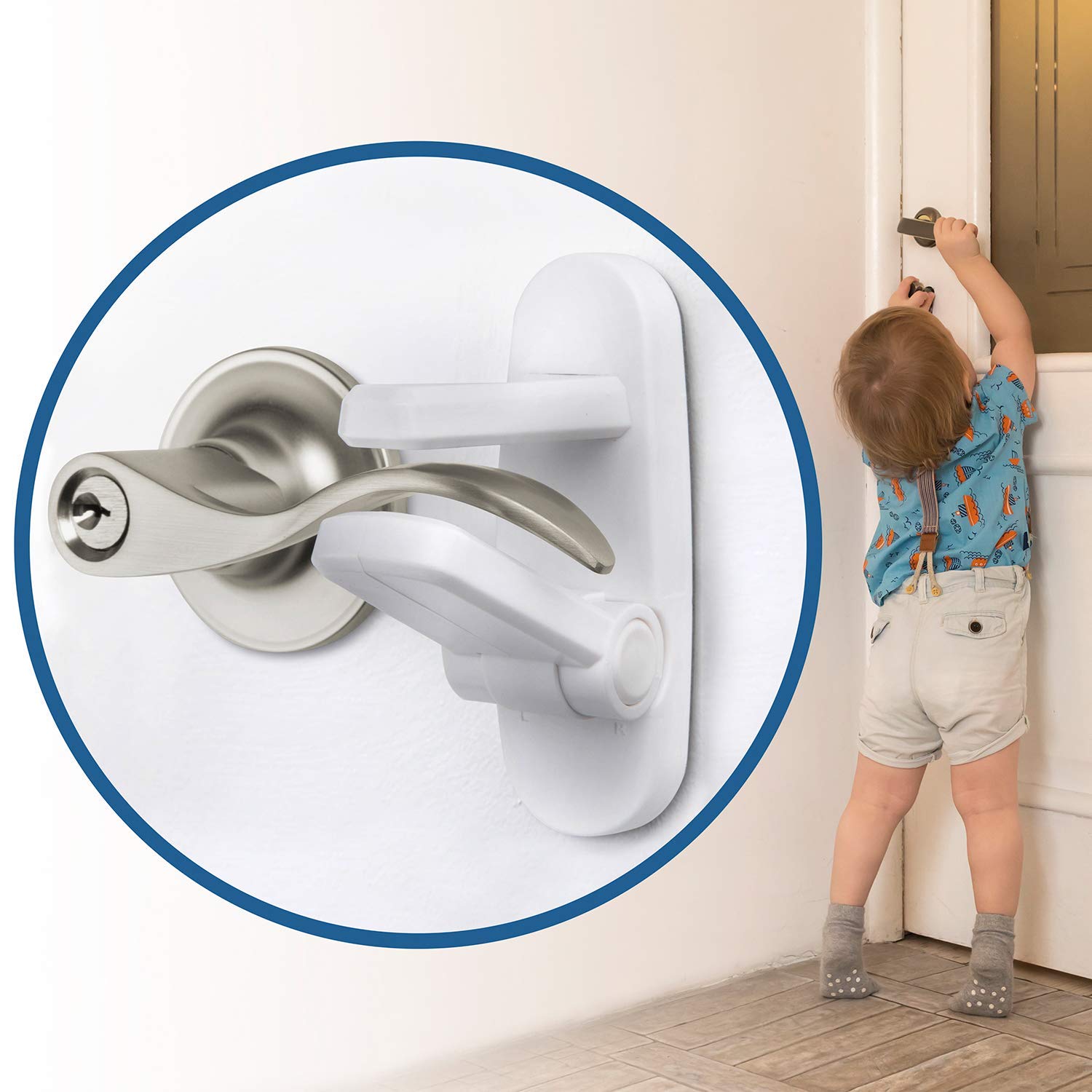 (New Year Hot Sale- 49% OFF) Universal Door Lever Lock- Buy 4 Free Shipping