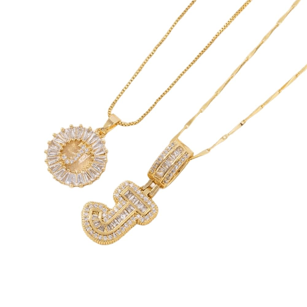 [LAST DAY 49% OFF]  🔥Initial Letter Pendant Necklaces - 2 Pack