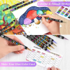 🔥Last Day 49% OFF -48 Colors Acrylic Paint Markers, Dual Tip Drawing Marker Pen