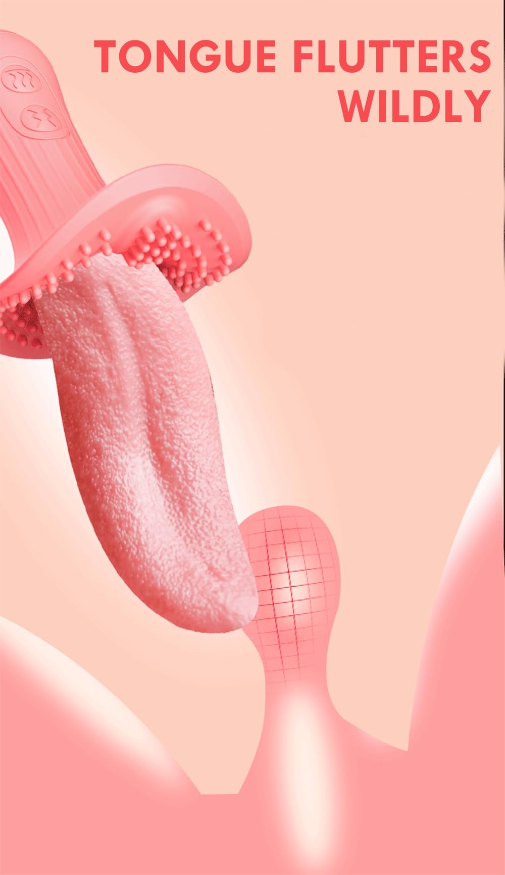 Rose Realistic Tongue Licking Massage Vibrator