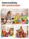 🔥LAST DAY SALE 49% OFF-100PCS Magnetic Tiles Set with 2 Cars, Magnetic Building Tiles